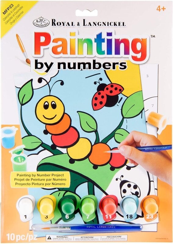 Paint by Numbers My First Caterpillar and Ladybugs