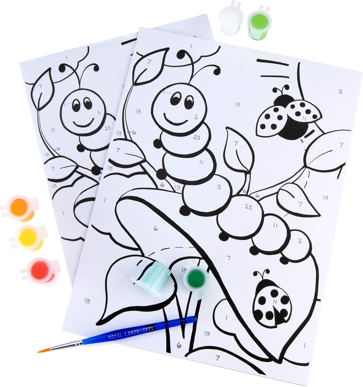 Paint by Numbers My First Caterpillar and Ladybugs