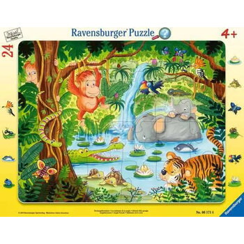 Ravensburger Ravensburger Frame Puzzles 24pc Search & Find Jungle Friends