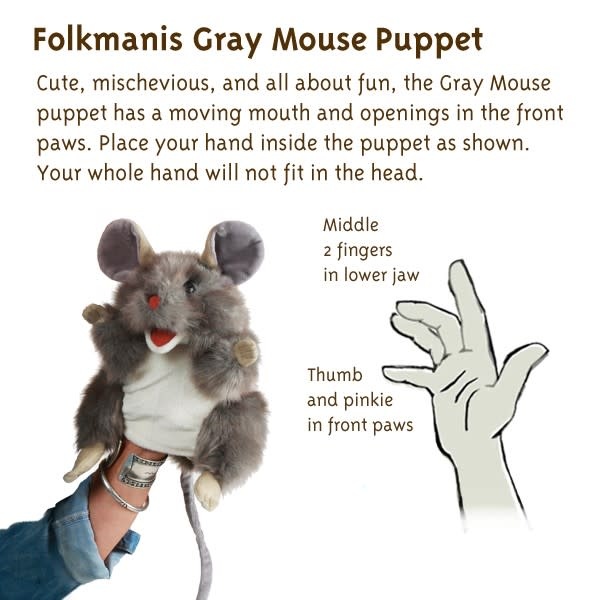 Folkmanis Folkmanis Puppet Gray Mouse