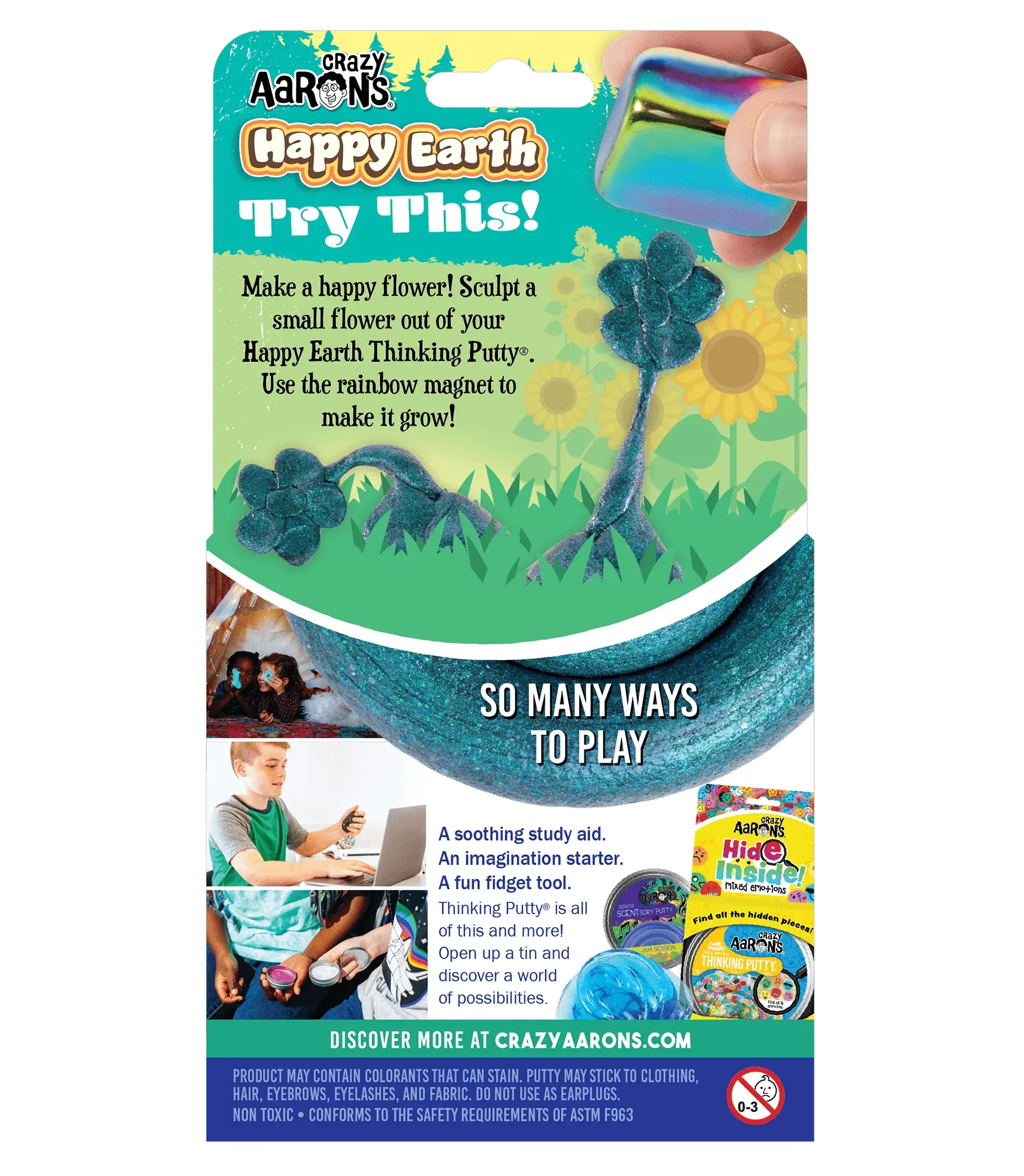 Crazy Aaron Crazy Aaron's Thinking Putty Magnetic Storms Happy Earth