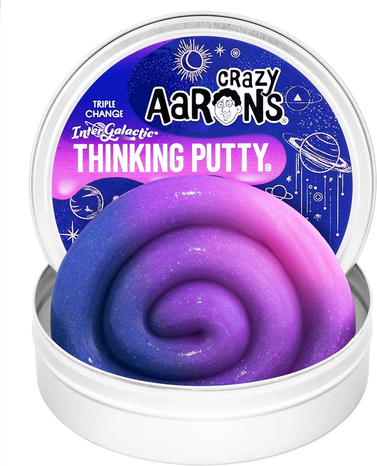 Crazy Aaron Crazy Aaron's Thinking Putty Triple Color Change InterGalactic