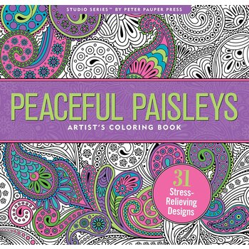 Peter Pauper Artist's Coloring Books Peaceful Paisleys