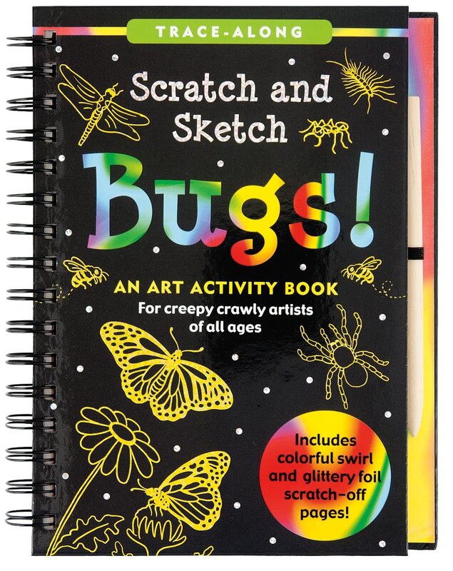 Peter Pauper Scratch and Sketch Trace Along Book Bugs!
