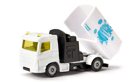 Siku Siku Die Cast Municipal Sweeper & Garbage Truck