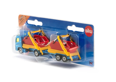 Siku Siku Die Cast Truck with Skip and Trailer