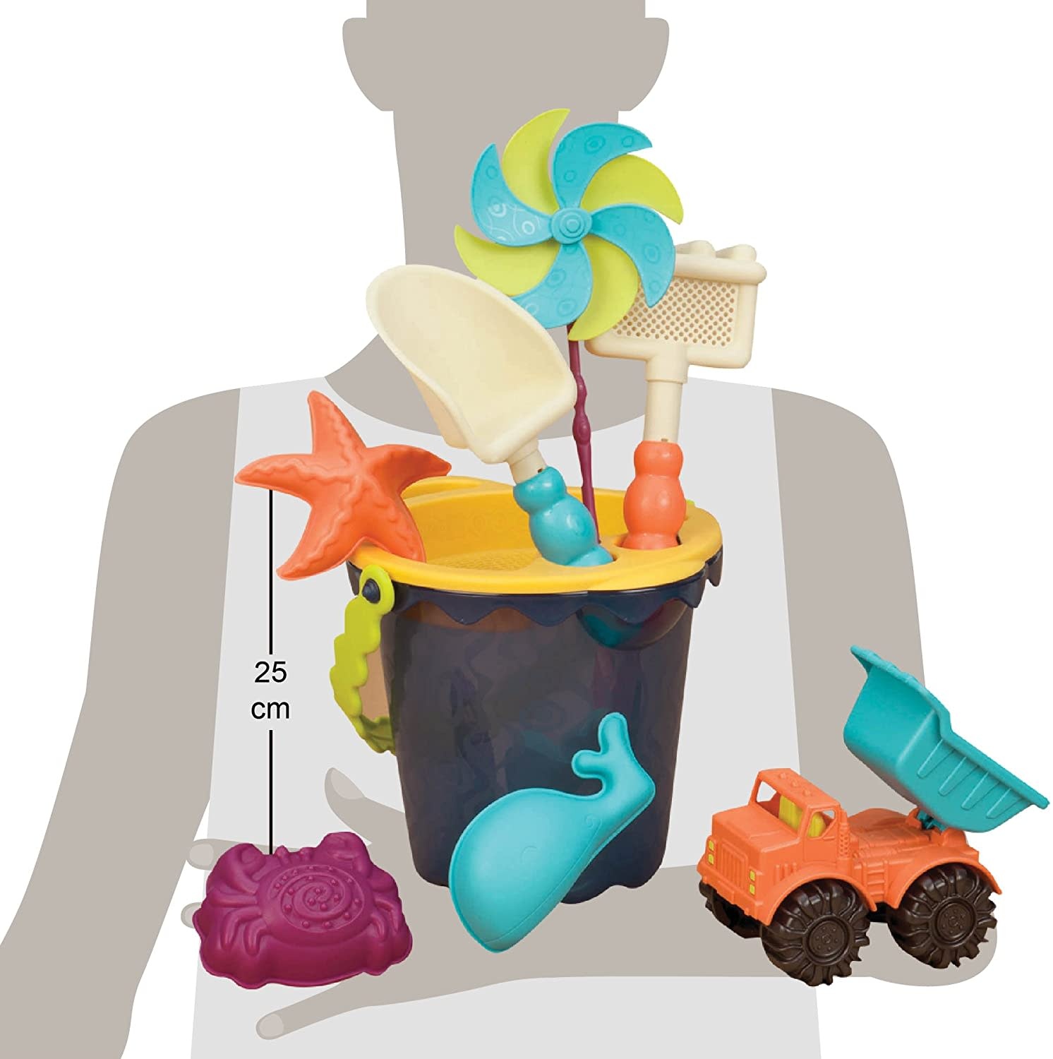 B. Active Bucket and Accessories Sands Ahoy! Navy