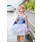 Great Pretenders Super-duper Tutu Cape  & Mask Metallic PInk/Light Blue 4-6