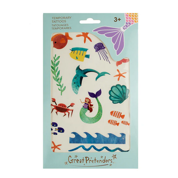 Great Pretenders Tattoos 18pc Mermaid