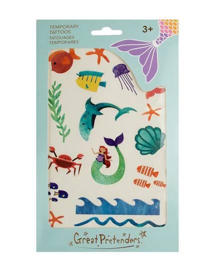 Great Pretenders Tattoos 18pc Mermaid