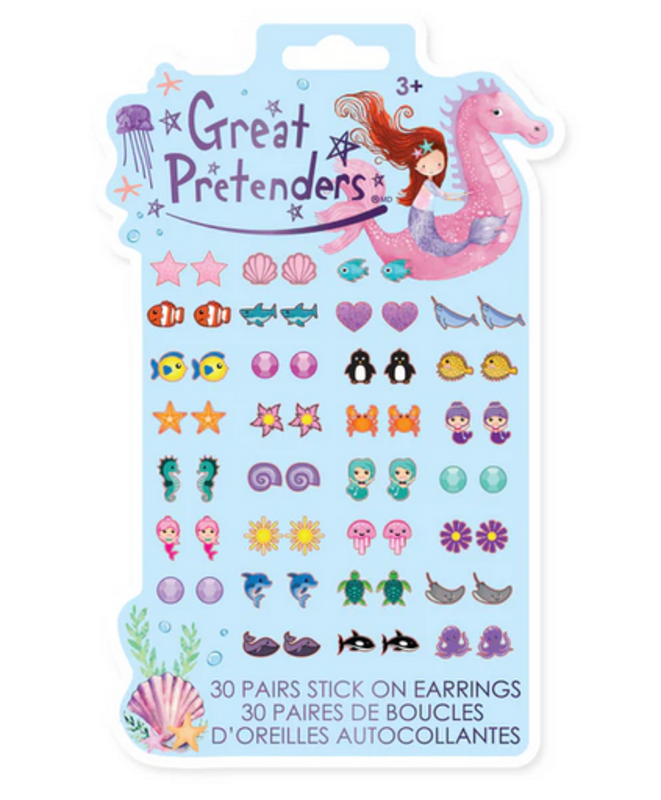 Great Pretenders Sticker Earrings Mermaid 30pc