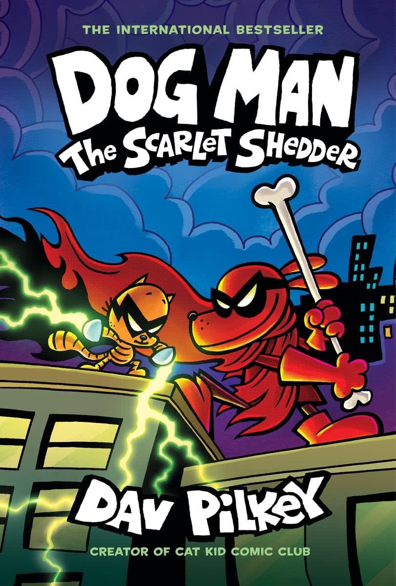 Scholastic Dog Man Book 12 The Scarlet Shedder