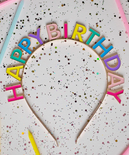 Great Pretenders Headband Happy Birthday Multi