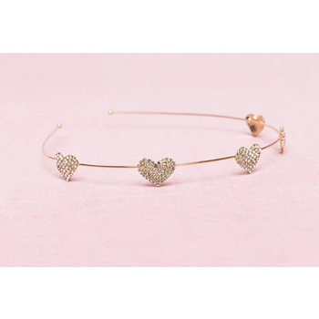 Great Pretenders Rhinestone Heart Headband