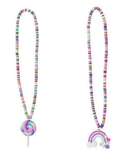 Great Pretenders Necklace Lollypop/Rainbow