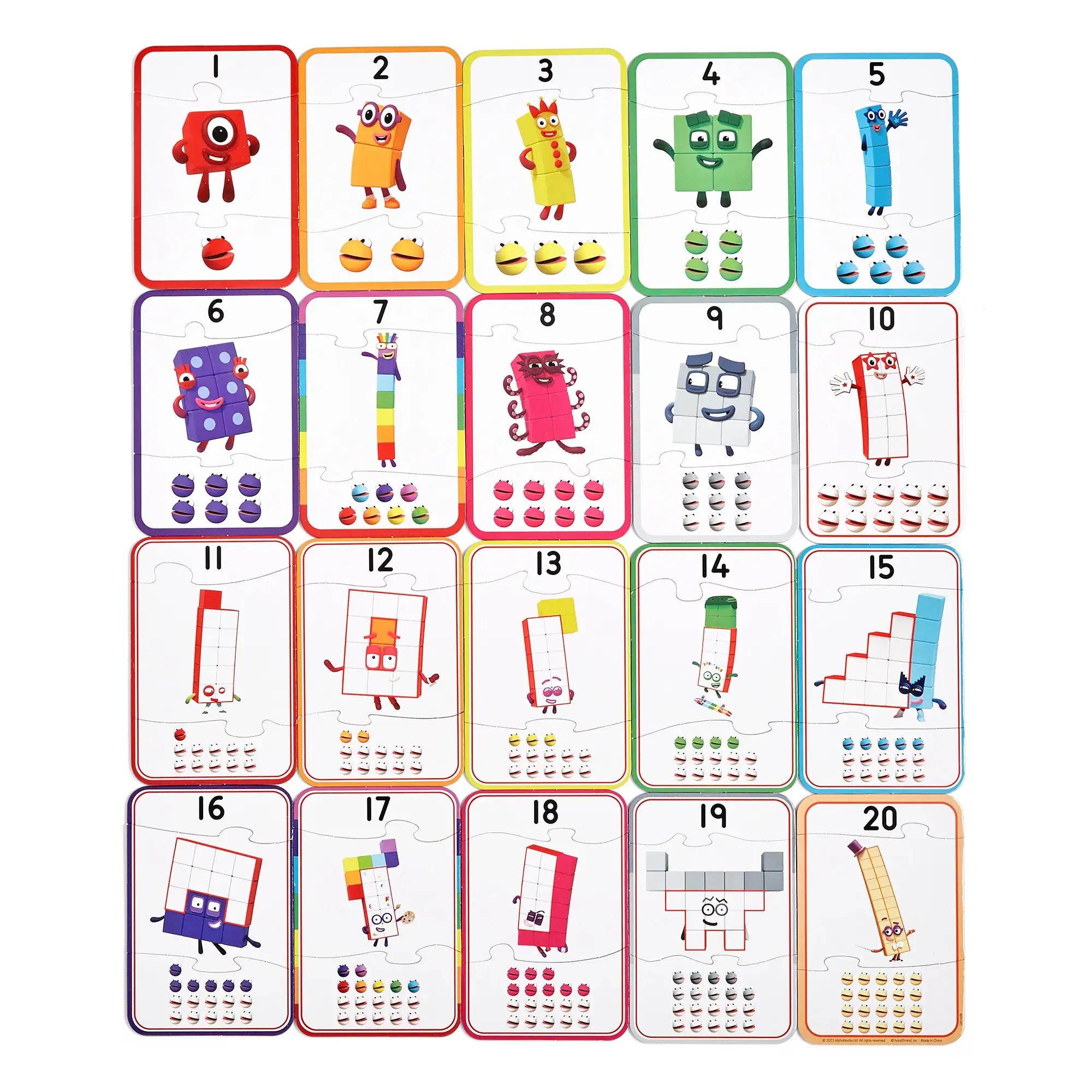 hand2mind NumberBlocks Counting Puzzle Set