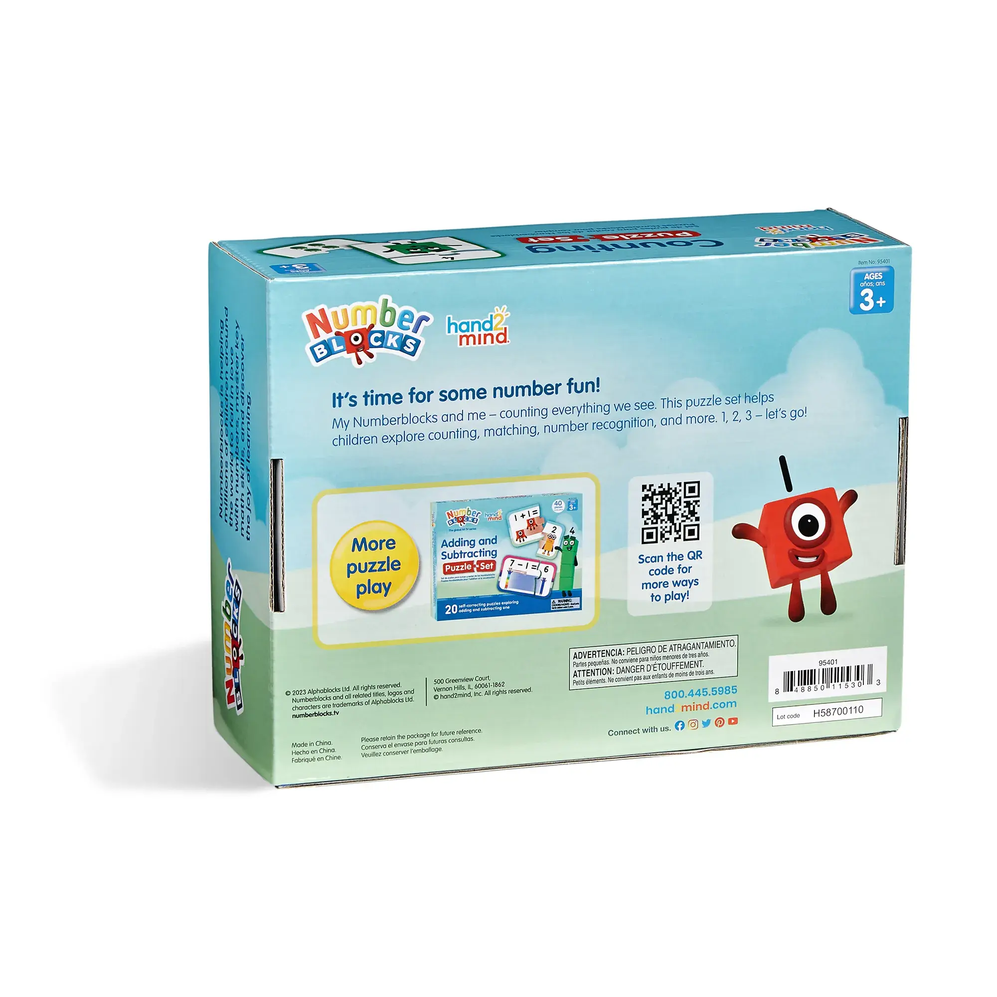 hand2mind NumberBlocks Counting Puzzle Set