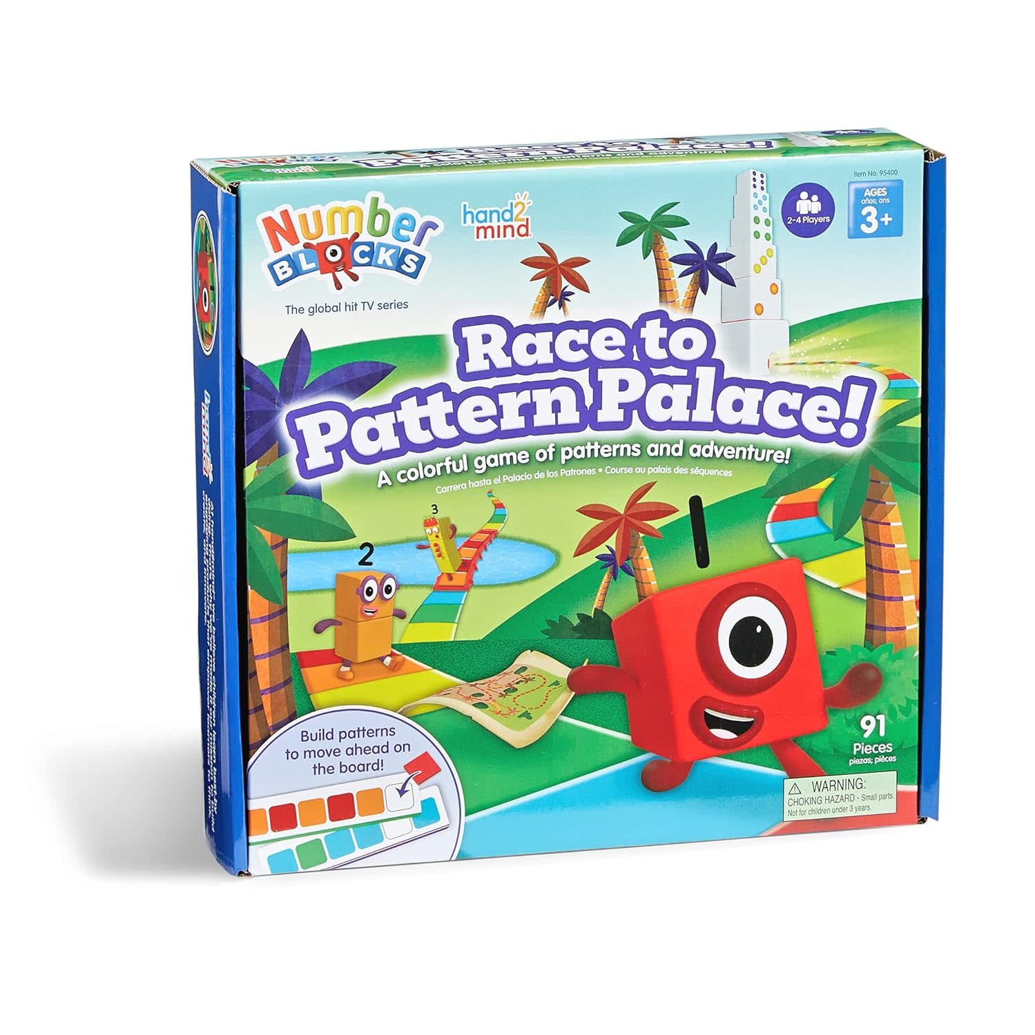 hand2mind NumberBlocks Race to Pattern Palace Game