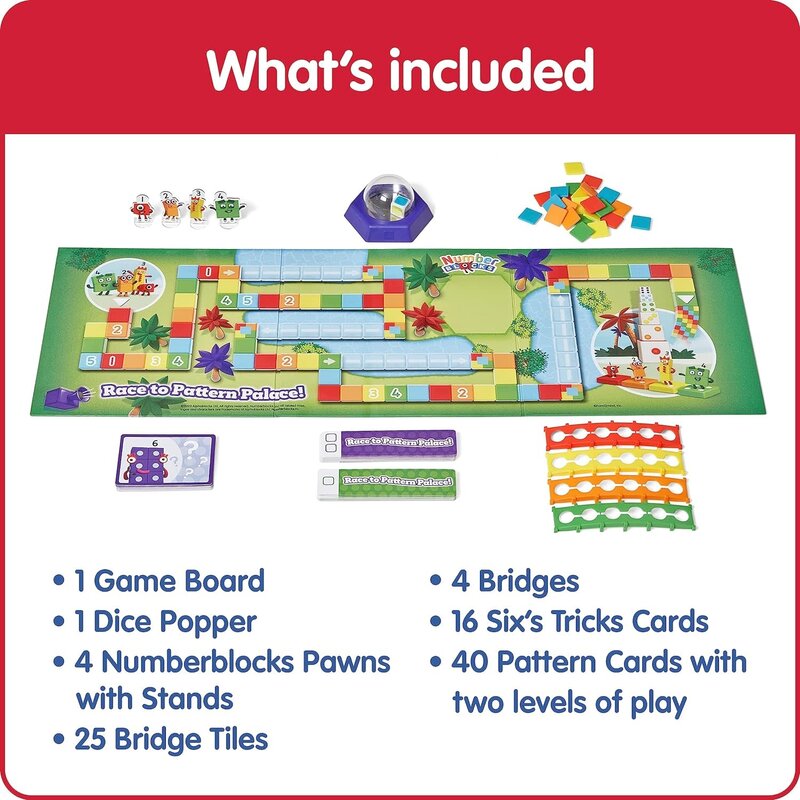 hand2mind NumberBlocks Race to Pattern Palace Game
