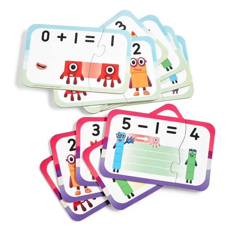 hand2mind NumberBlocks Adding and Subtracting Puzzle Set