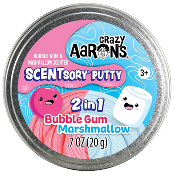 Crazy Aaron Crazy Aaron's Thinking Putty SCENTsory 2 in 1 Bubble Gum Marshmallow