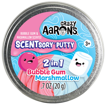 Crazy Aaron Crazy Aaron's Thinking Putty SCENTsory 2 in 1 Bubble Gum Marshmallow