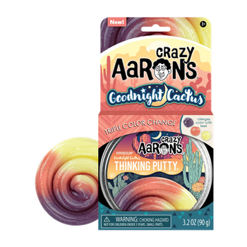 Crazy Aaron Crazy Aaron's Thinking Putty Triple Color Change Goodnight Cactus