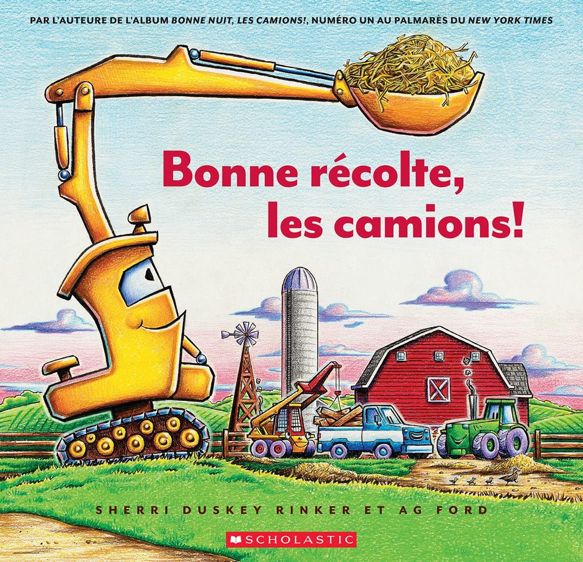 French Book: Bonne Recolte, les camions (Construction Site: Farming Strong)