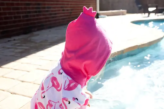 Zoocchini Terry Swim Coverup UPF50 + Flamingo 0 - 12M