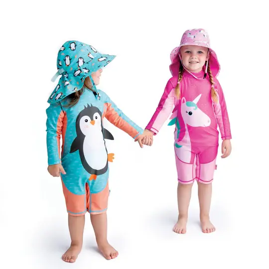 Zoocchini One Piece Swimsuit Sophie the Shark UPF50 + Rashguard Size 6 - 12M