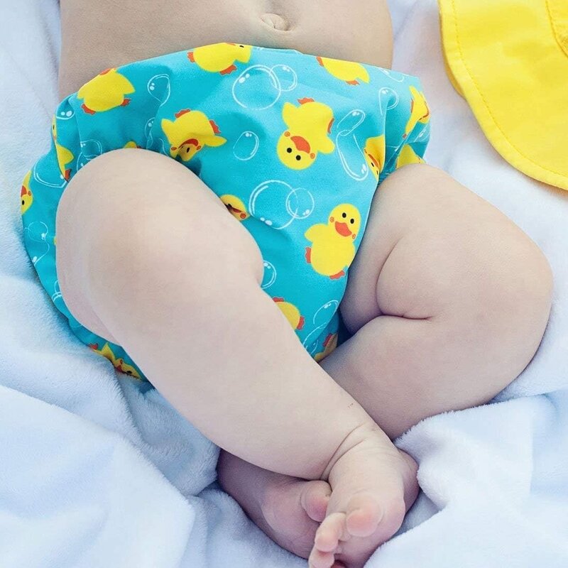 Zoocchini Baby Swim Diaper & Sun Hat UPF50 + Duck 12 - 24M