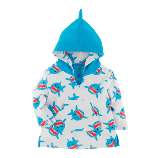 Zoocchini Terry Swim Coverup UPF50 + Shark 12 - 24M