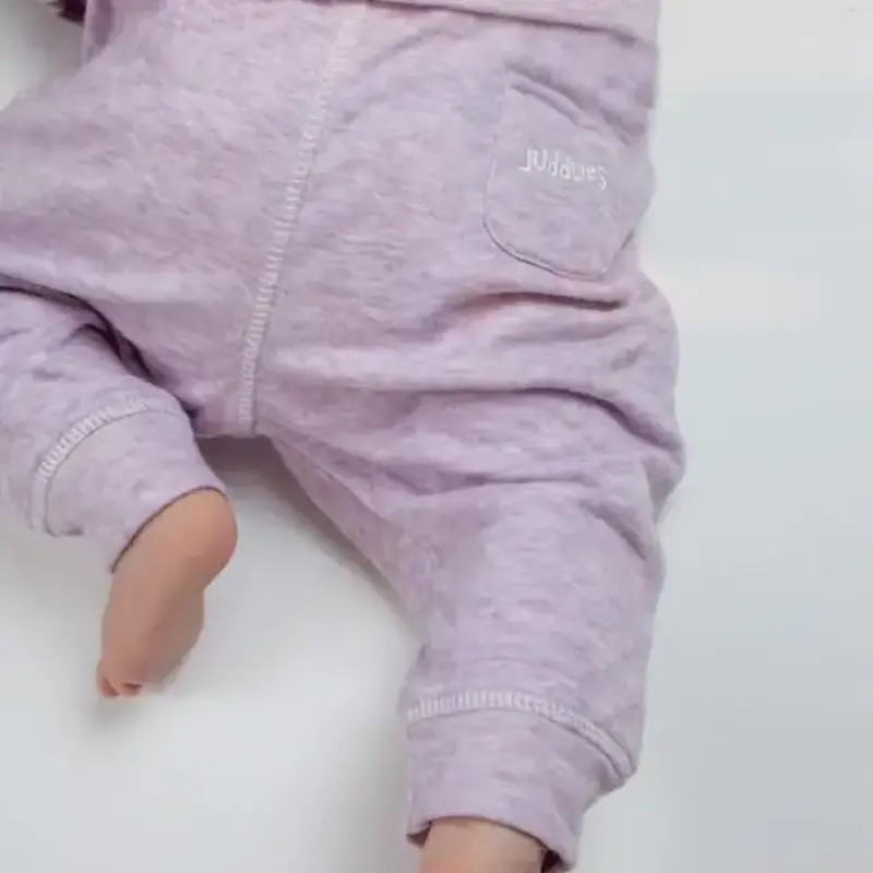 Juddlies Designs Breathe EZE 2 Piece Jogger Set Lavender Fleck 6 - 12M