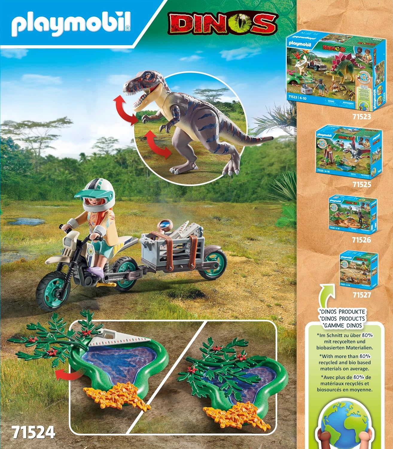 Playmobil Playmobil Dinos T-Rex Trace and Tracker