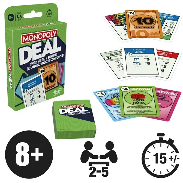 Hasbro Hasbro Card Game Monopoly Deal Swap, Steal & Scheme!