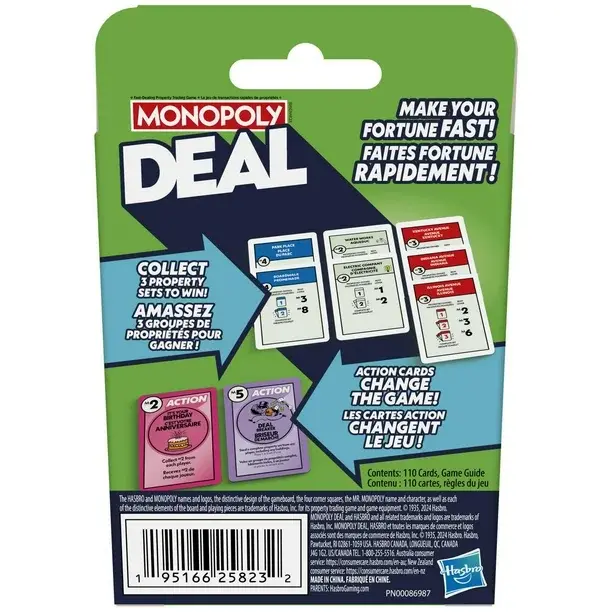 Hasbro Hasbro Card Game Monopoly Deal Swap, Steal & Scheme!