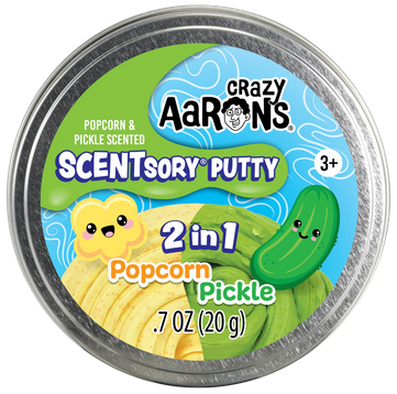 Crazy Aaron Crazy Aaron's Thinking Putty SCENTsory 2 in 1 Popcorn Pickle
