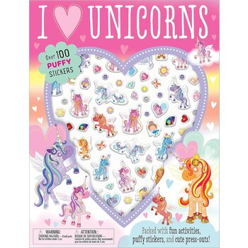 Make Believe Ideas Make Believe Puffy Stickers I Love Unicorns