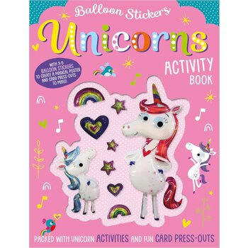 Make Believe Ideas Make Believe Balloon Stickers Book Unicorns Activity