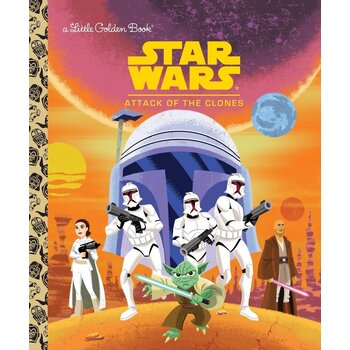 Little Golden Book Star Wars Book Attack of the Clone