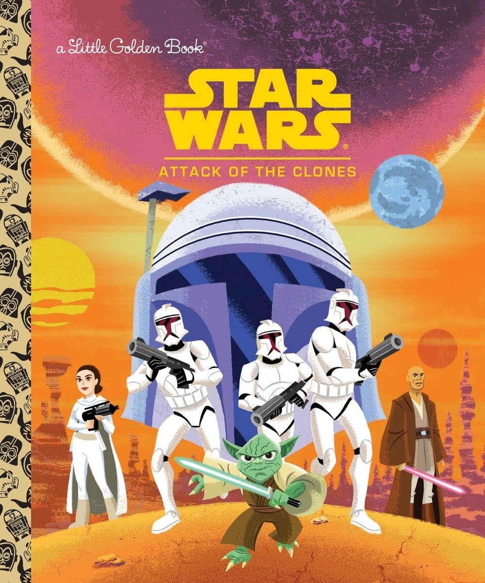 Little Golden Book Star Wars Book Attack of the Clone
