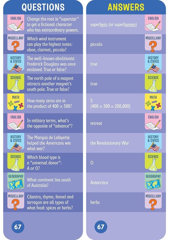 Workman Publishing Brain Quest Smart Cards Grade 7 Ages 9-10