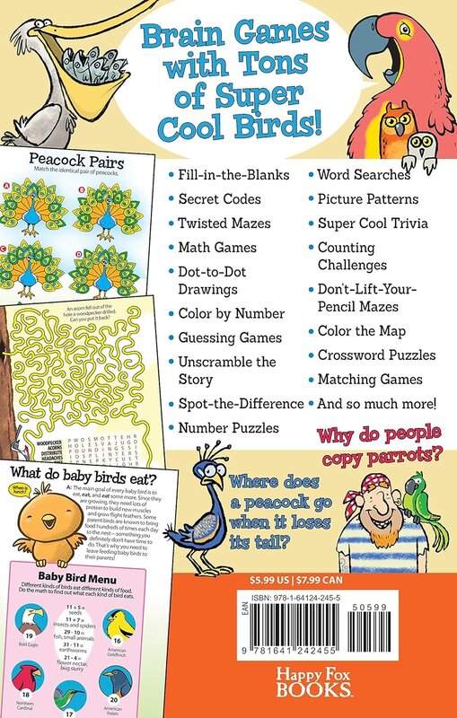 Kid Scoop Awesome Bird Puzzles for Kids Book