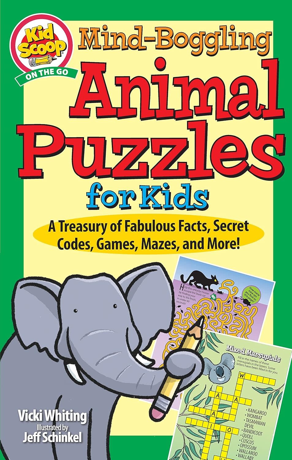 Kid Scoop Mind-Boggling Animal Puzzles for Kids Book