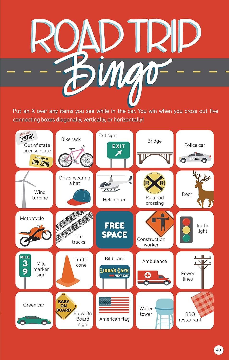 Road Trip Activities and Travel Journal for Kids