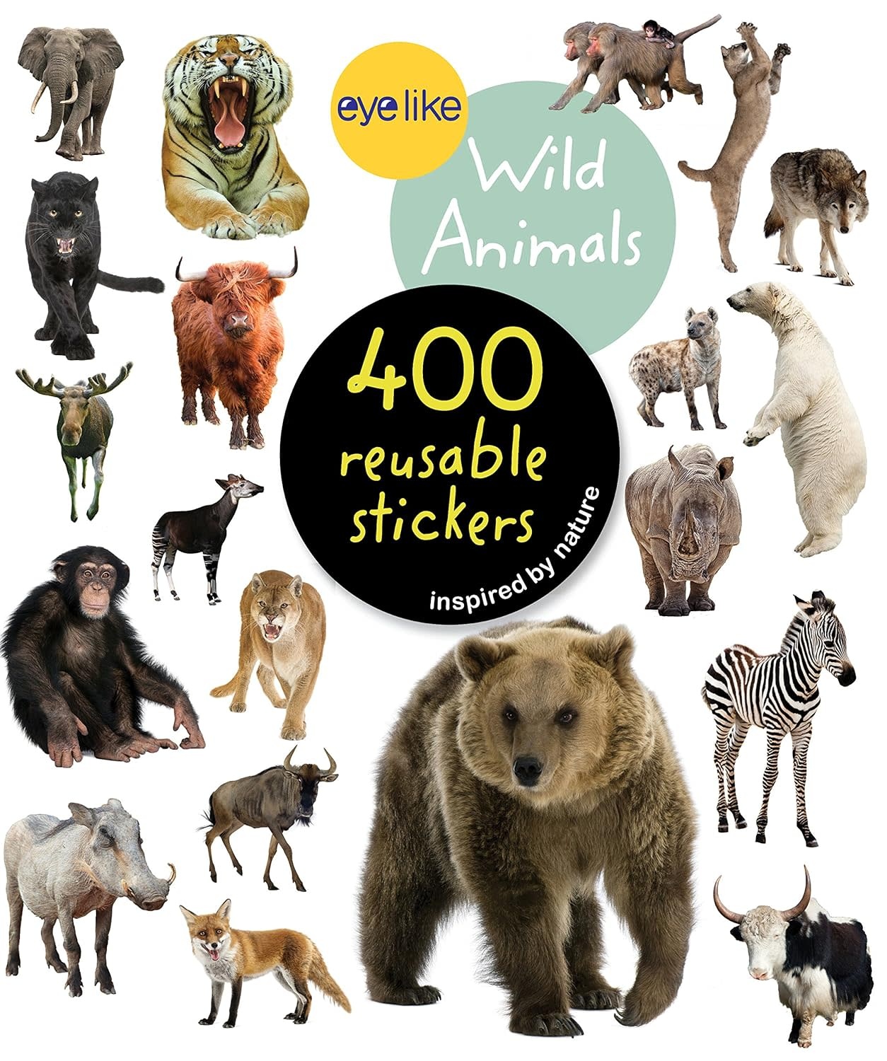 Eyelike Sticker Book Wild  Animals