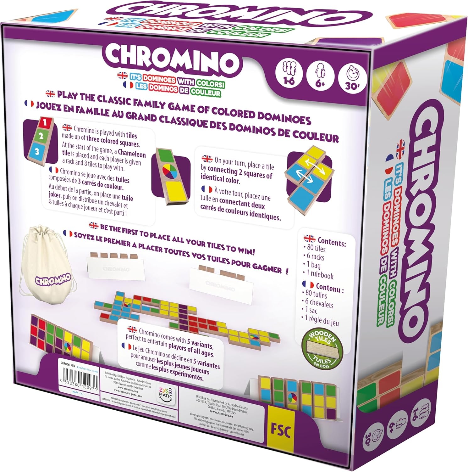 Chromino Wood Version Game