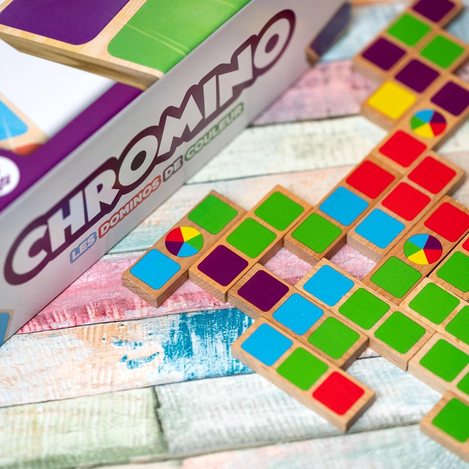 Chromino Wood Version Game