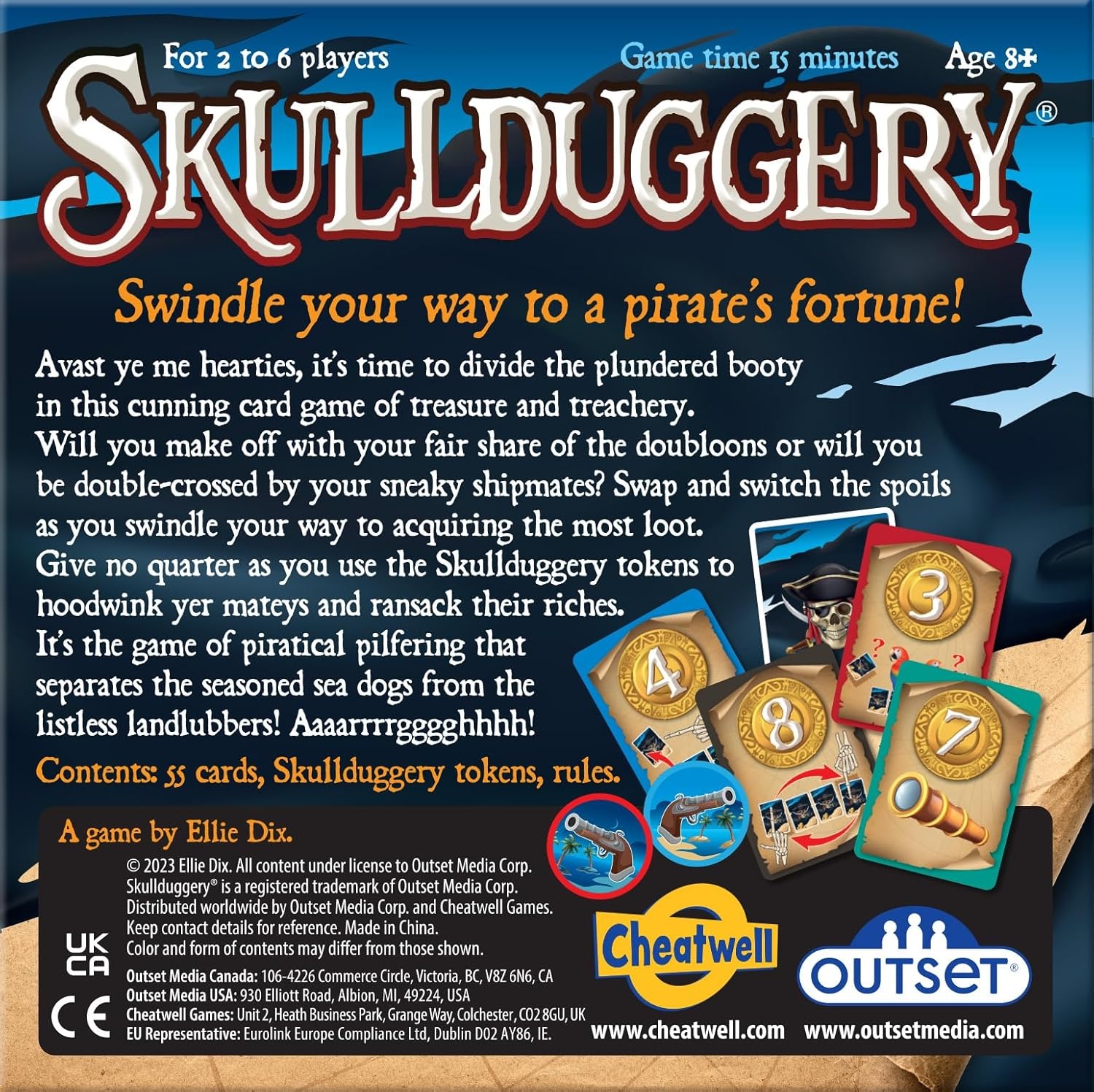 Outset Media Skullduggery Board Game