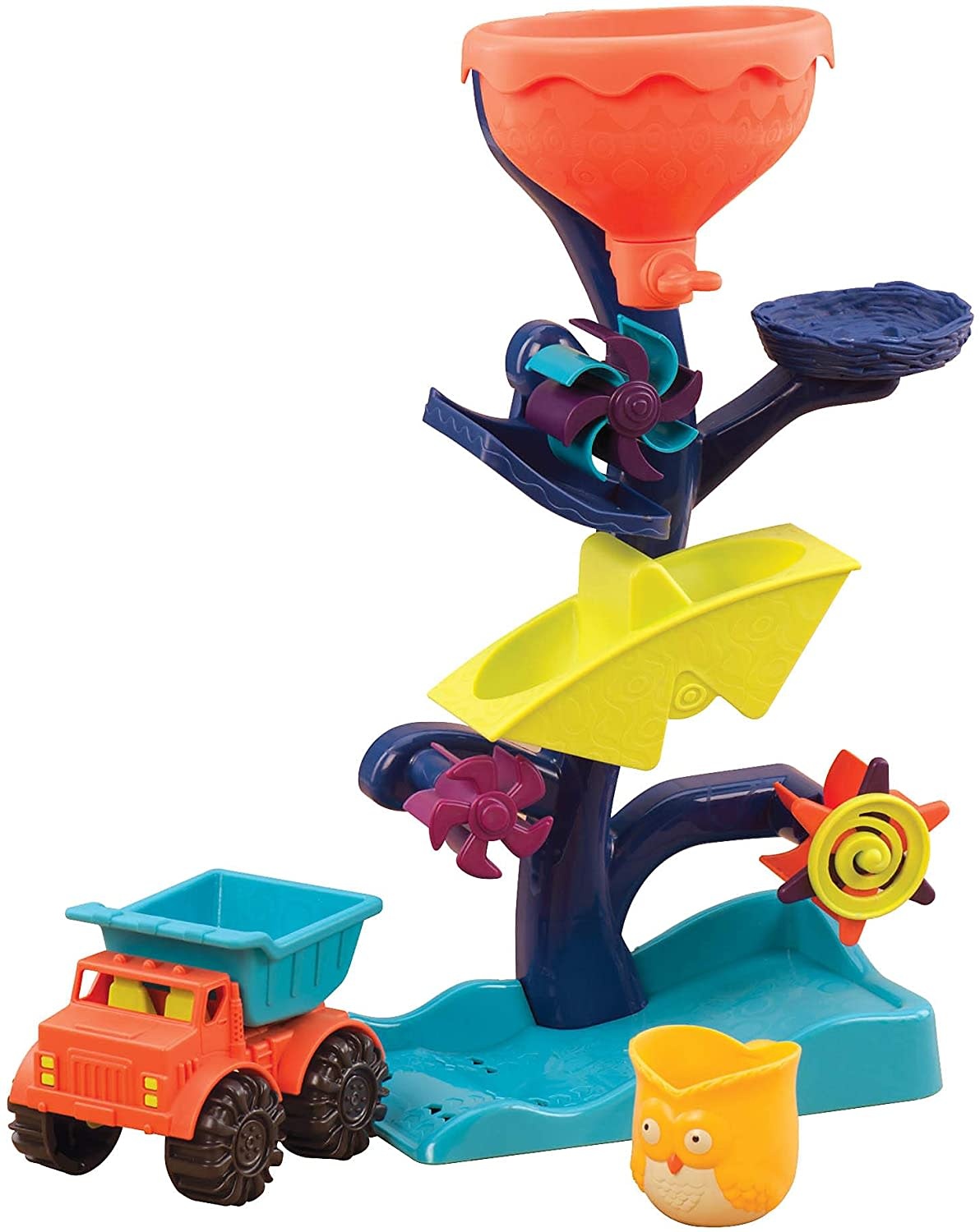 B. Active Water Wheels Owl About Waterfalls